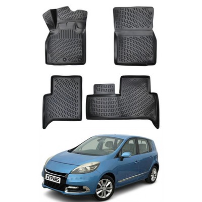 Floor Mats Liner for Renault Scenic 2009-2016 TPE All Weather