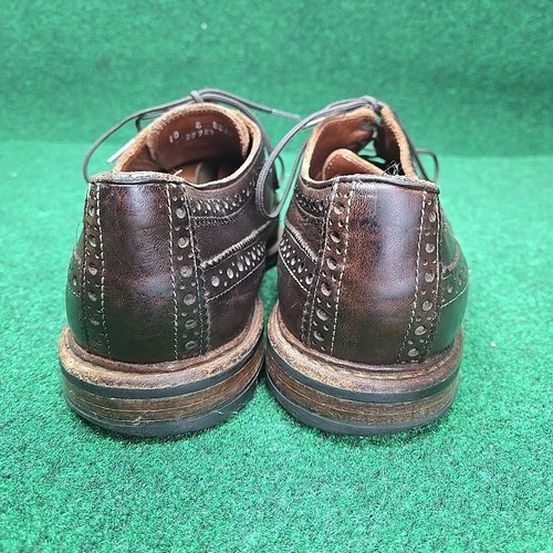 Allen Edmonds Aberdeen Long Wingtip Oxford Brogue Shoes Mens 10 E Brown 8022 - Picture 6 of 13