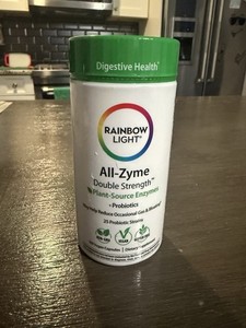 All-Zyme Plant Source Enzymes & Probiotics | 180 Capsules | by Rainbow Light