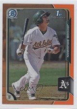 2015 Bowman Chrome Prospects Orange Refractor 23/25 Jaycob Brugman #BCP141 0o9