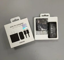 45W For Samsung Galaxy S23 22 21+ Type USB-C Super Fast Wall Charger+3.3Ft Cable