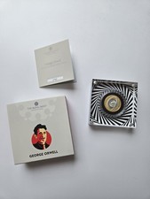 2025 George Orwell £2 Silver Proof Coin Limited Ed BIG BROTHER IS WATCHING YOU