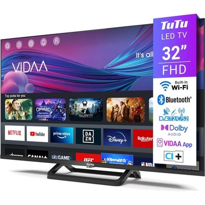 Fernseher 32 Zoll Full HD Smart TV LED HDMI USB TV App WLAN Bluetooth