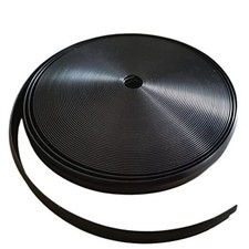 1" RV Vinyl Trim Molding Insert Black,for RV Camper Travel Trailer Screw 50 ft