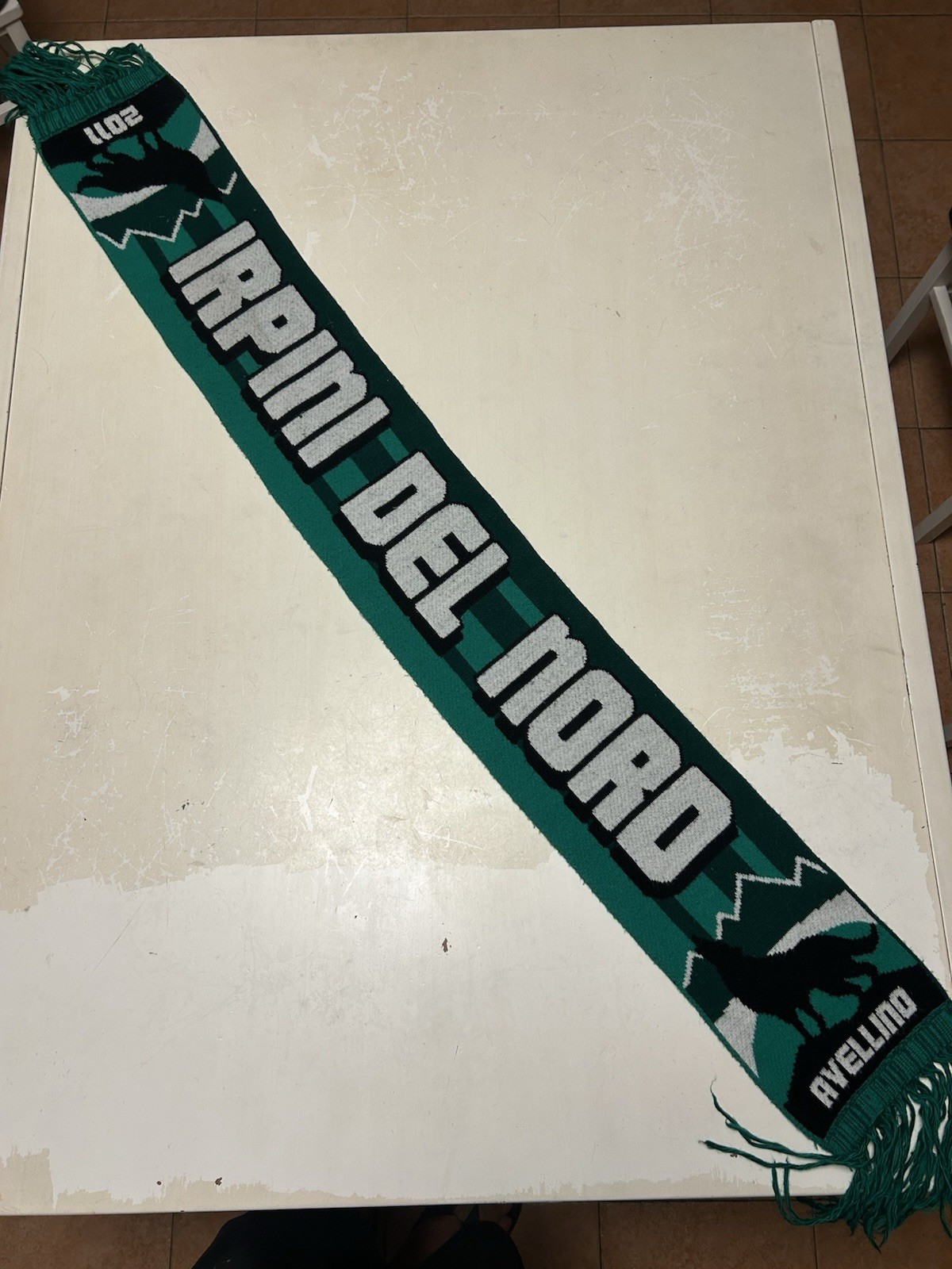 Sciarpa Calcio Ultras Avellino Irpini Del Nord Rara Vintage Scarf Bufanda