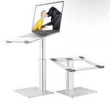 Aluminum Adjustable Anti-Slip Laptop Stand/Riser Adjustable Height from 7-15"