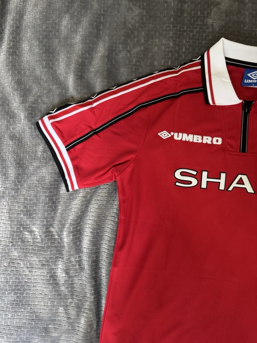 BECKHAM 7 umbro RETRO Manchester United 98/99 Home Men