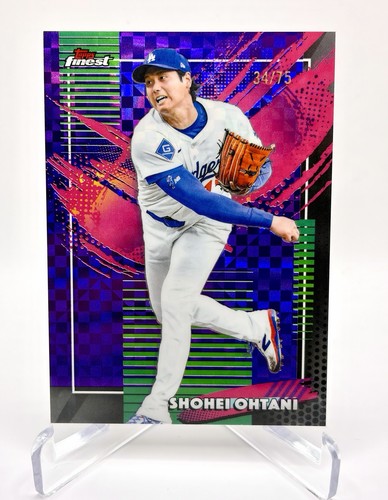 2026 Topps Finest Shohei Ohtani #250 Purple Rare X-Fractor Refractor /75 Dodgers