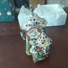 Blue Sky Clayworks Tea Light House Nutcracker Suite Hotel Sign No Bottom Plate