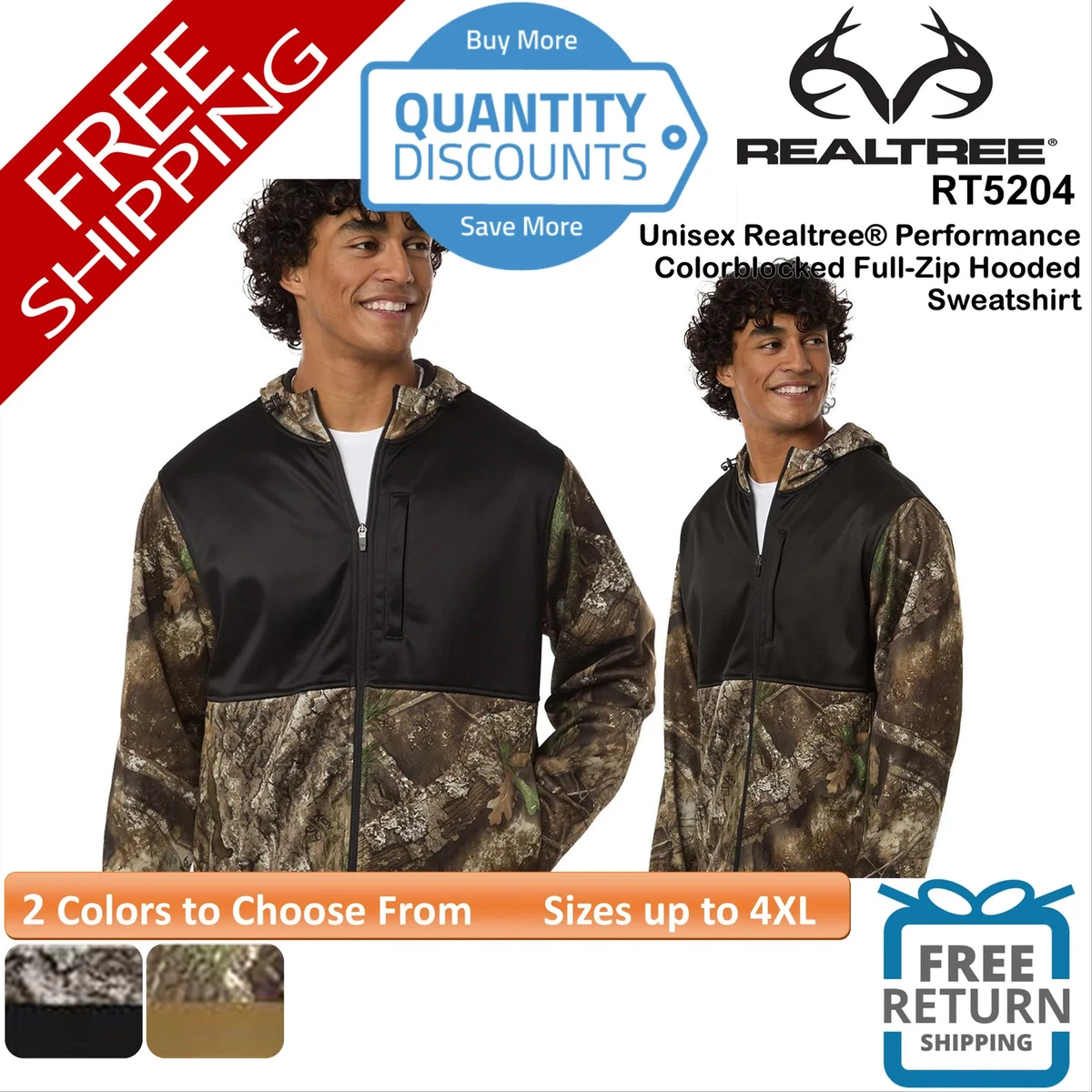 Realtree Regular Size 3XL Hoodies & Sweatshirts for Men for Sale