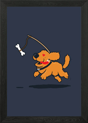 Chasing the one u love Gerahmtes Wandbild Poster Leinwanddruck Bild