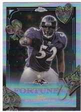 2025 Topps Chrome RAY LEWIS Fortune 15 Refractor #F15-31 - Ravens