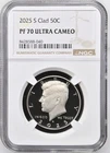 2025 S Kennedy Half Dollar 50C NGC PROOF PF70 Ultra Cameo
