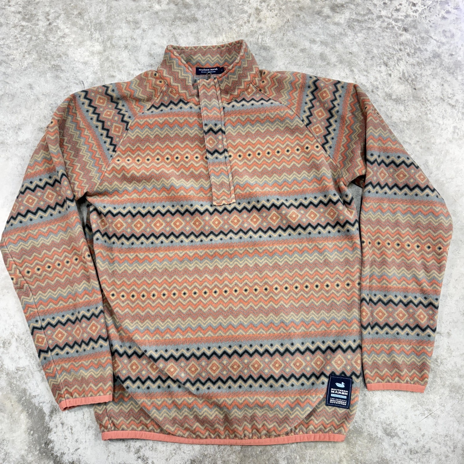 Southern Marsh Sweater Mens XL Aztec Fleece Pullover Warm Outdoors
