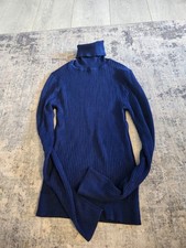 Womens Size Xsmall Turtleneck Navy Jumper Excellent Condition