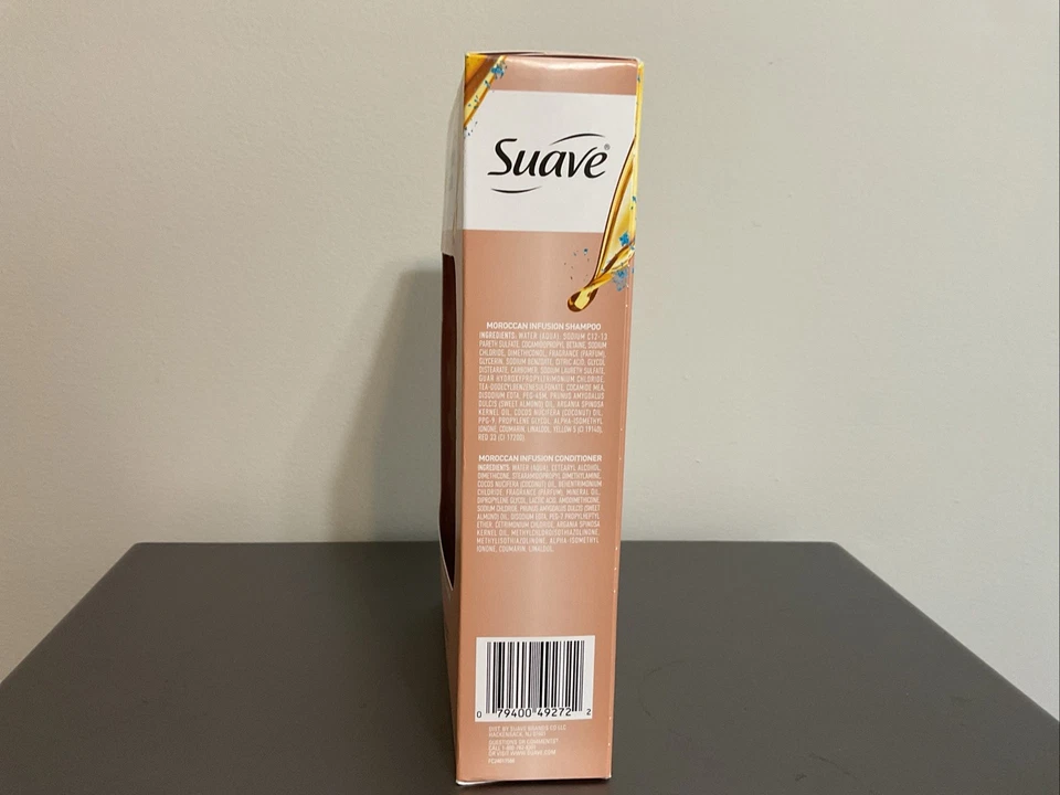 Juego de champú y acondicionador para infusión de aceite marroquí Suave Professionals, Shine Enhan Foto 2 de 4