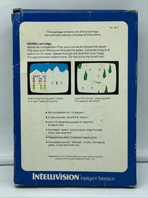 Intellivision Game Lot of 7 w/ Boxes - NFL, MLB, NHL, Skiing, Golf, Bowling +1