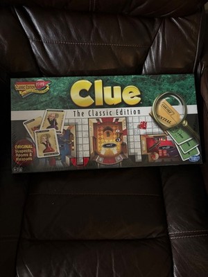 Clue Board Game The Classic Edition 1949 Original Hasbro New Sealed Complete