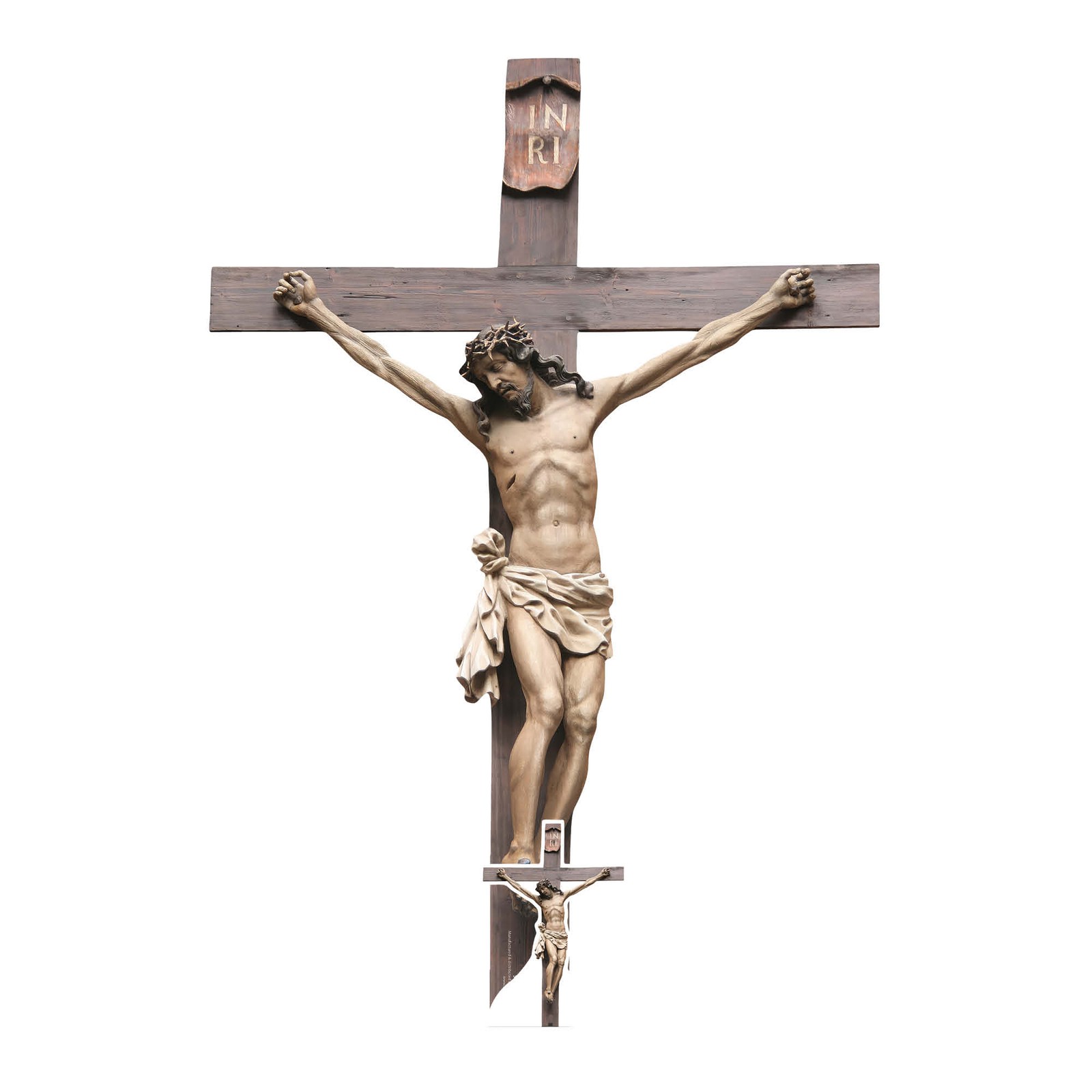 Jesus Christ Crucifix Cross Cardboard Cutout Easter Theme with Free Mini Standee