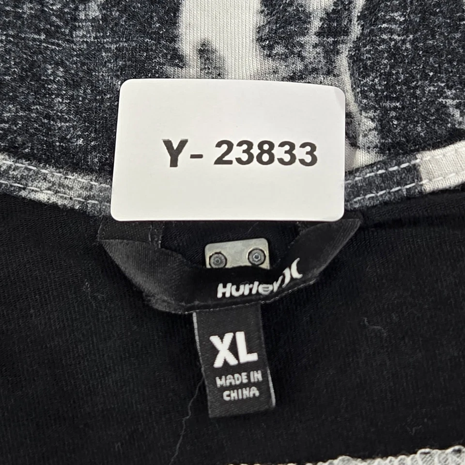 Vestido Hurley Mujer XL Negro Abstracto Cuello en V Sin Mangas Tank Midi Foto 2 de 4