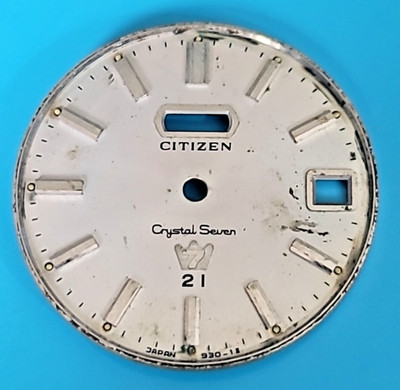 SB5-C: Citizen Crystal Seven 31 mm Dial 21 Jewels Vintage Watch Part Japan