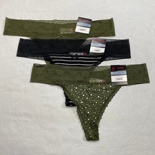 No Boundaries Juniors Thong Underwear sz XXL Multicolor Stretch Lace 3 Pack NEW