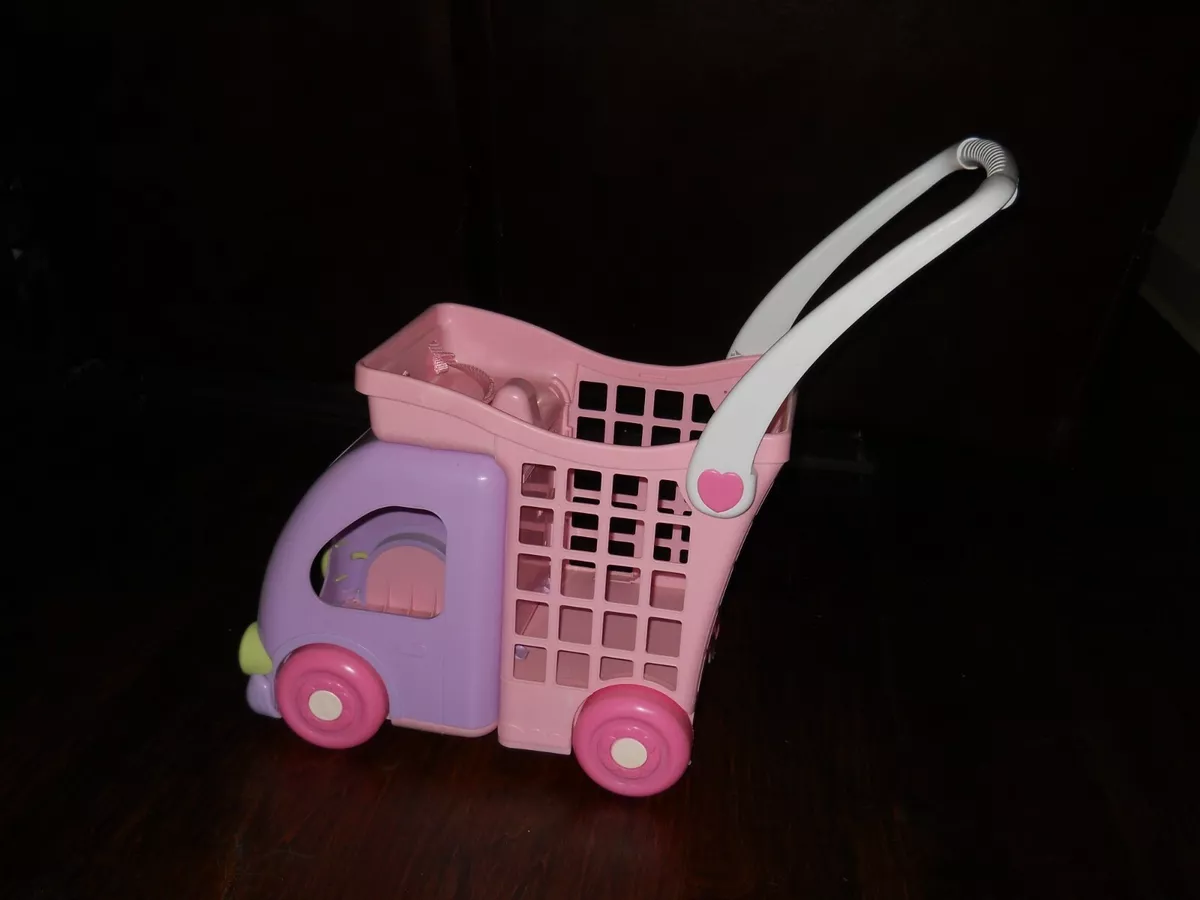 Fisher price shopping cart pink on sale