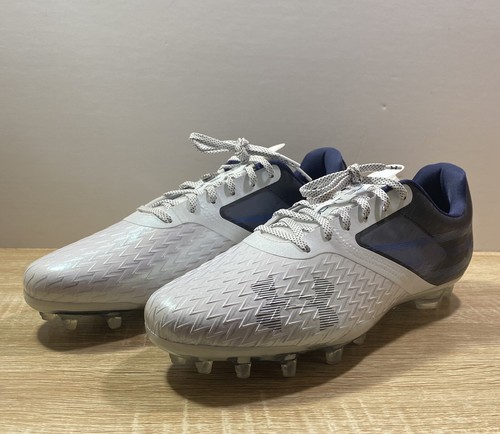 Under Armour Blur Lux MC Men’s Size 13.5 Football Cleats White Navy 3023190-401 - Imagen 10 de 10
