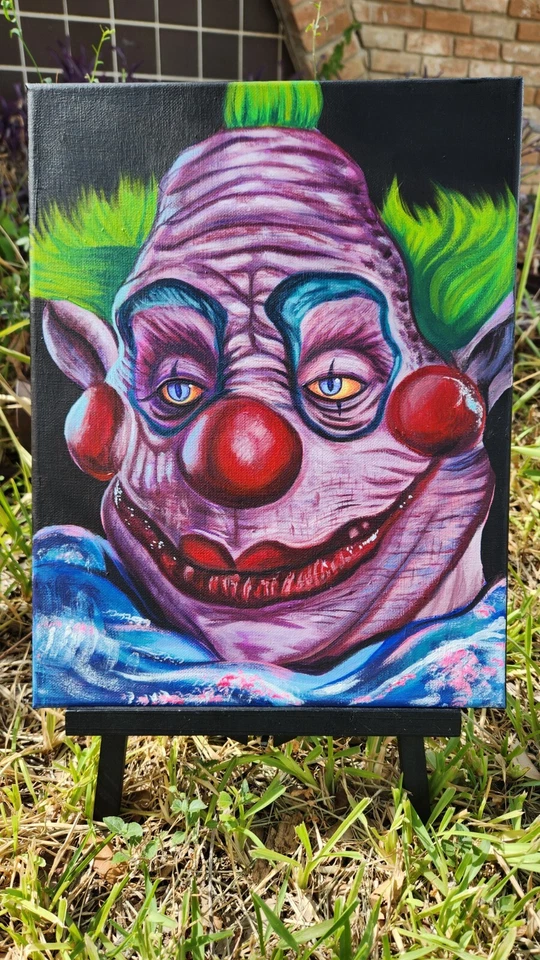 Портрет клоунов-убийц из космоса 11 x 14 дюймов с ручной росписью — Jumbo The Klown - Изображение 3 из 4