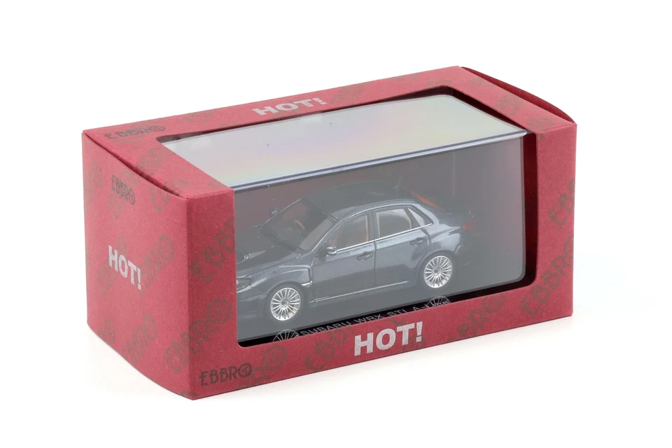 1:43 Ebbro Subaru WRX STI A-Line 4 Porte Grigio Metallizzato - Immagine 3 di 3