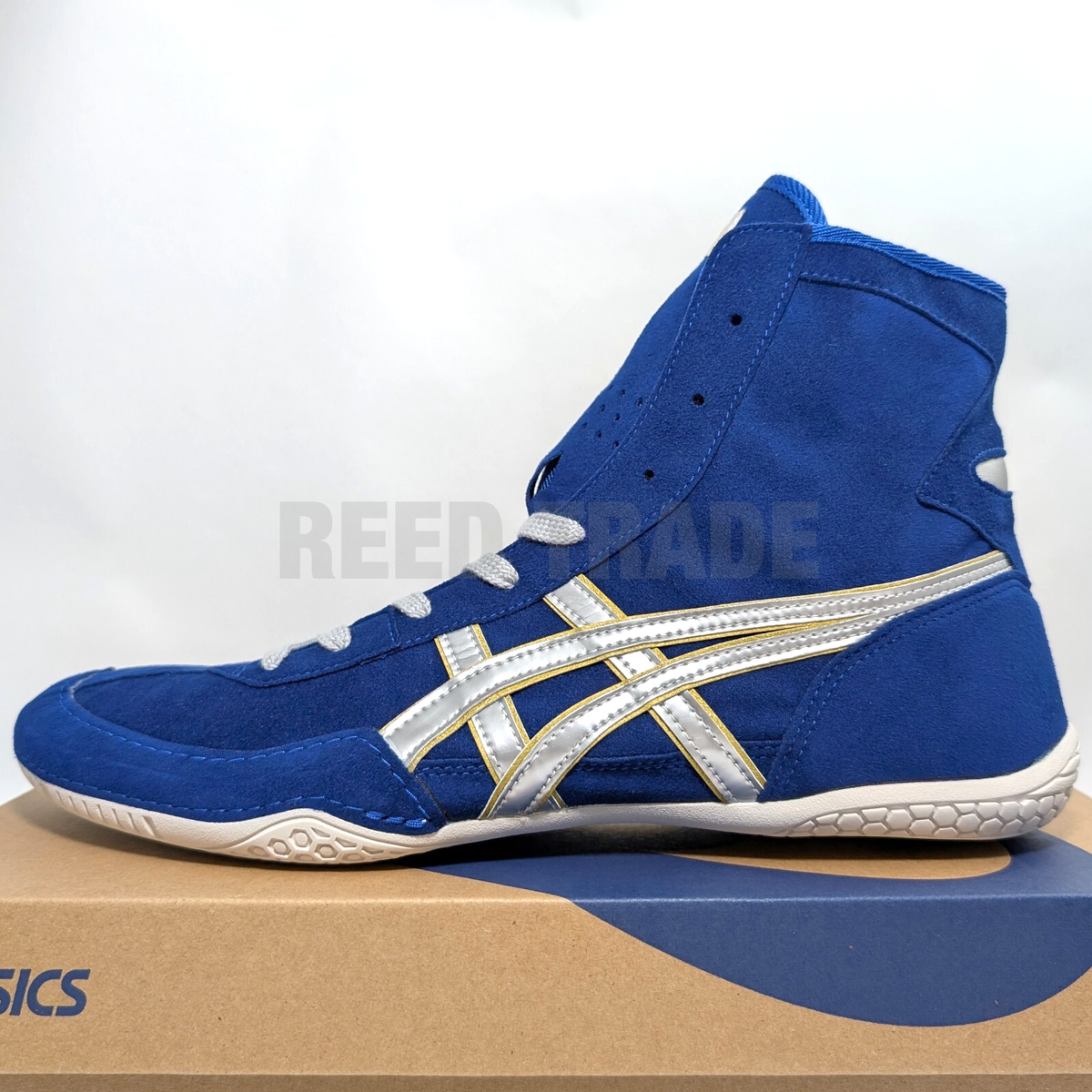 ASICS Wrestling Shoes 1083A001 Royal blue/Silver(Gold) EX-EO