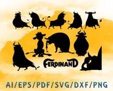Svg Cricut Files Ferdinand DIGITAL DOWNLOAD - Ferdinand files 