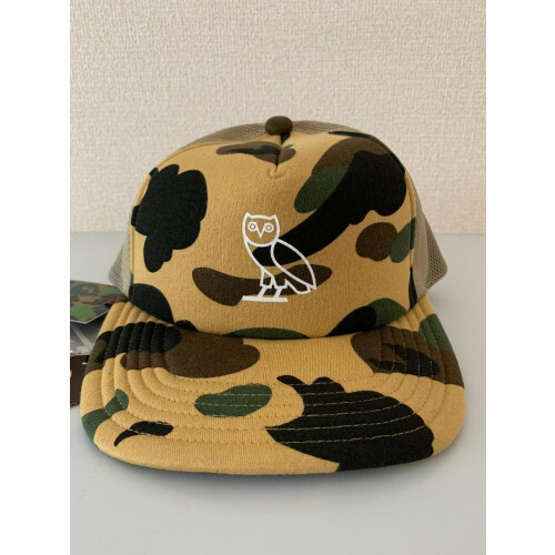 OVO x BAPE 1ST CAMO MESH CAP Color:Yellow camo One Size NM