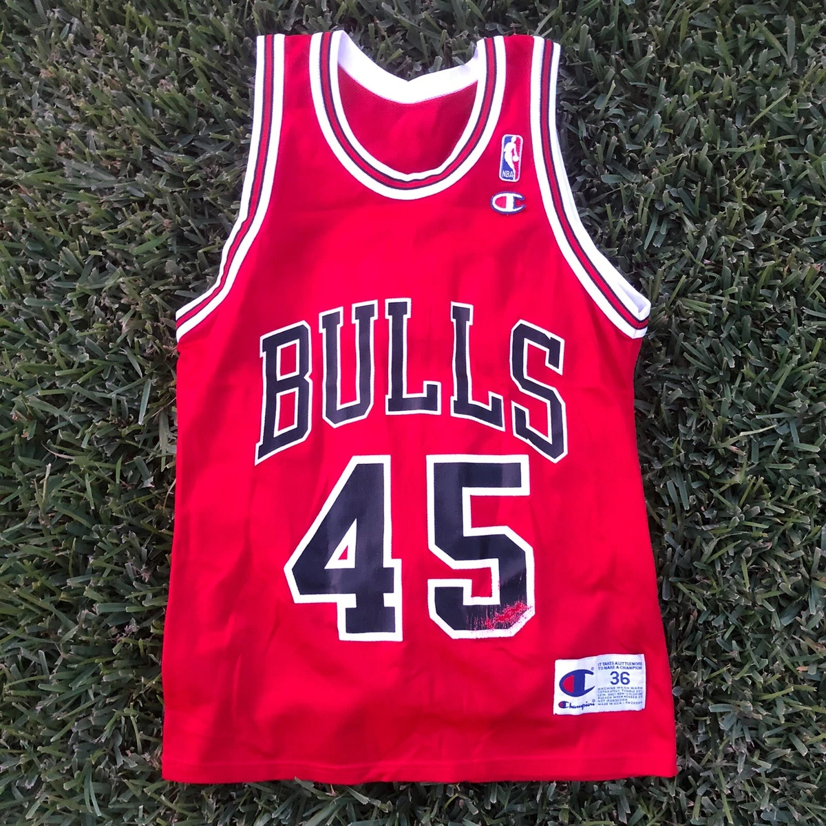 Camiseta deportiva vintage de los Chicago Bulls 45 campeones de los a os 90 talla 36 peque a de colecci n