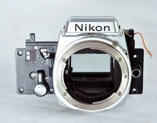 Nikon FE SLR Film Camera's Front Panel  Mirror Box, Genuine Nikon Parts Chrome