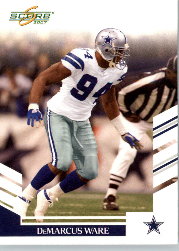 2007 Score Football #9 DeMarcus Ware - Cowboys