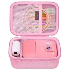 Kids Camera Carrying Case for GOPIUPIU/GKTZ/Luoba/Nikuku 1080P HD 0 Ink Pink