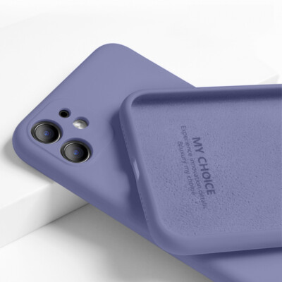 For iPhone 14 13 Pro Max 12 11 XS Liquid Silicone Camera Protective Case Cover