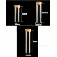 10-50 Pcs 15ML-60ML Empty Transparent Bottle Clear Glass Bottles Vials With Cork