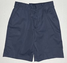Galaxy School Uniform Navy Blue Pleated Shorts size 16H 30  waist 