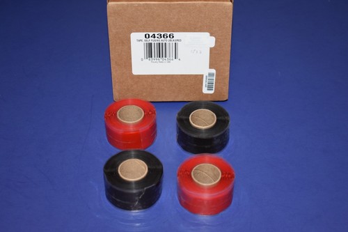 2 RED 2 BLACK Self-Fusing Silicone Electrical Tape 10' x 1" Made in USA - Picture 4 of 4
