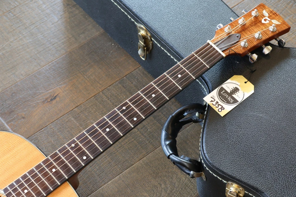 1999 Goodall AKCJ Concert Jumbo Acoustic/ Electric Guitar Natural Koa + OHSC - Image 3 of 4