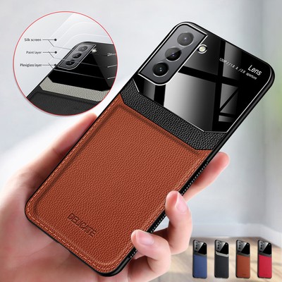 Leather Slim Cover For Samsung S22 Ultra S21 Plus S20 FE 5G Note 10 Phone Case