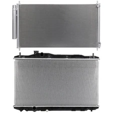 Radiator + AC Condenser Cooling Kit Aluminum For 2012-2015 Honda Civic