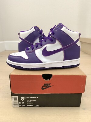 Nike Dunk High LE Varsity Purple 1999 City Attack SB Size