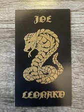 vintage JOE LEONARD MONKEY WRENCH TATTOO BUSINESS CARD SANTA ROSA CA
