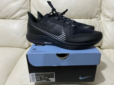 NIKE DAMEN AIR ZOOM PEGASUS 36 SHIELD SCHWARZ GRÖßEN UK 3,5 4 5,5 6 NEU