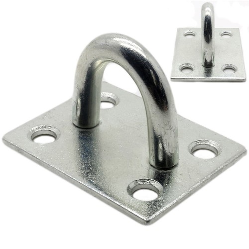 STAPLE ON PLATE Large Heavy Duty Animal/Pet/Dog Tether/Tie Up/Eye/Loop Hay Net - Picture 2 of 2