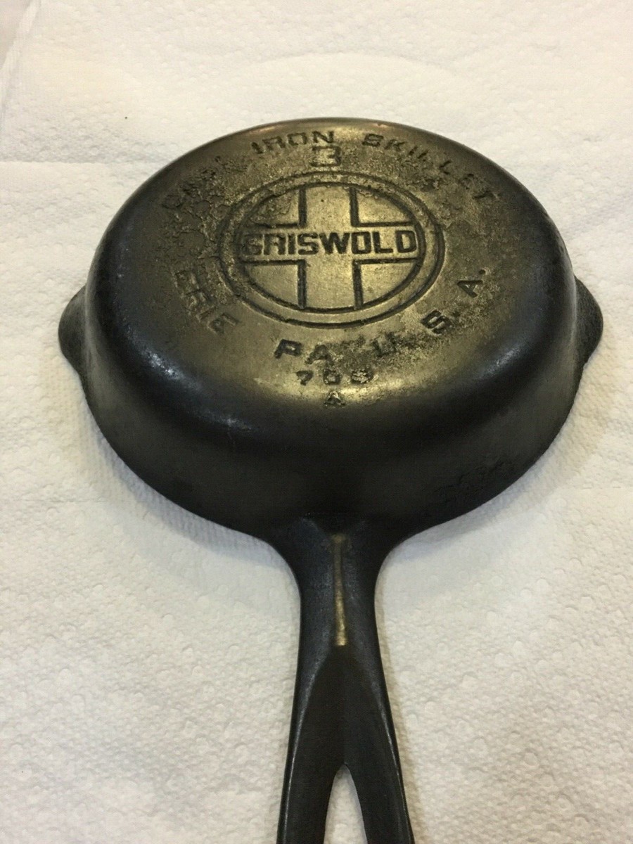 Vintage GRISWOLD #3 cast iron skillet-- Erie PA U.S.A. | eBay
