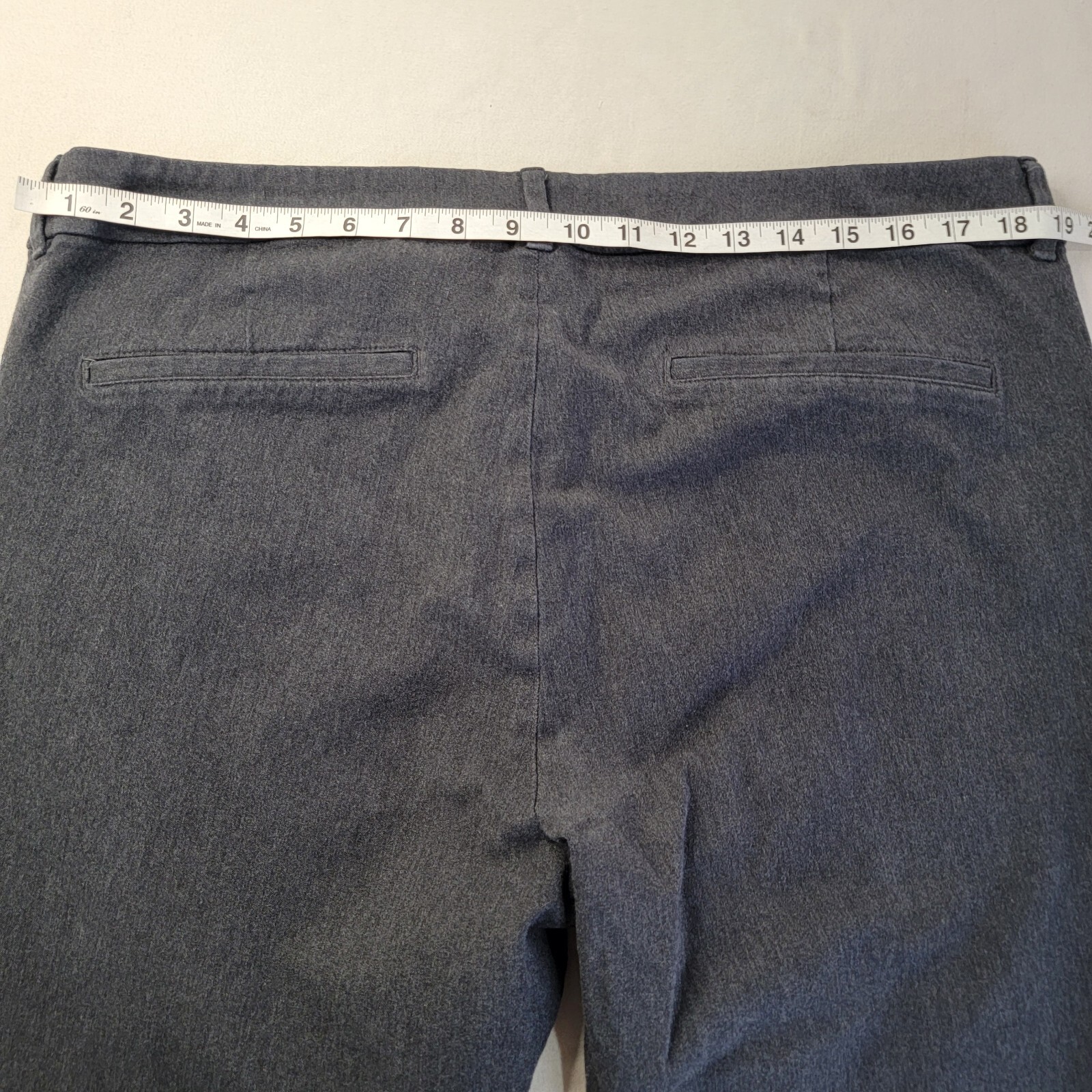 Old Navy High Rise Pixie Split Hem Gray Stretch D… - image 14